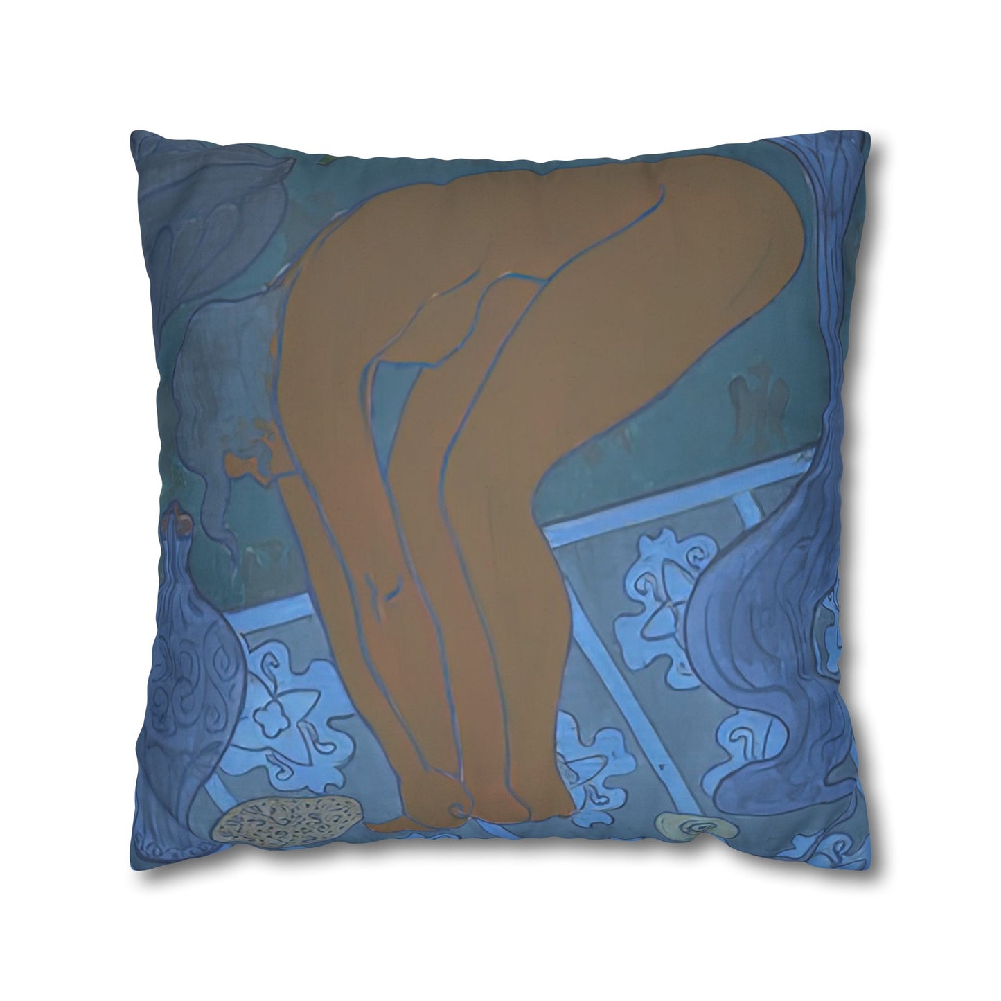 Ranson, Paul - The Blue Bather (1891) - Suede Square Pillowcase