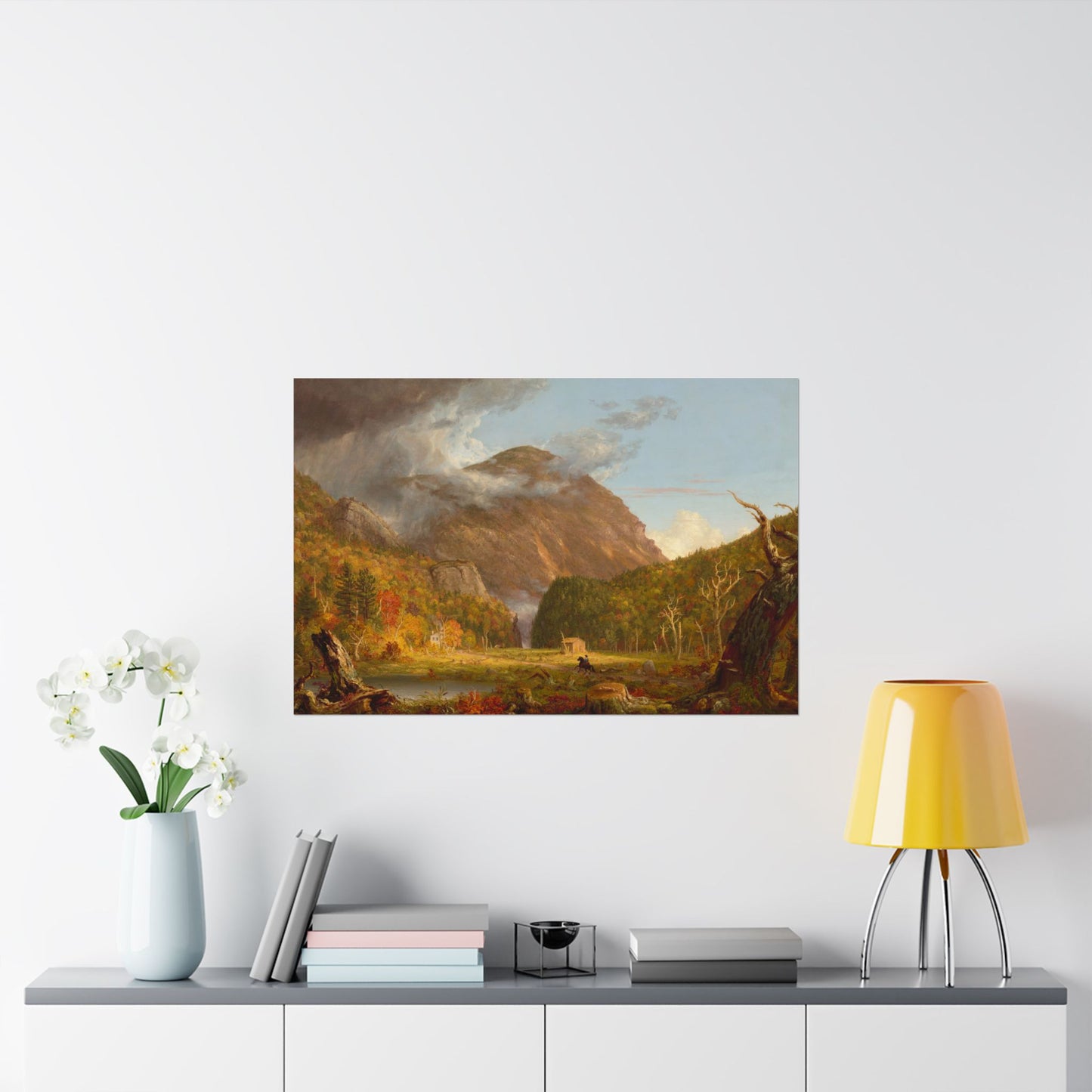 Cole. Thomas - The Notch of the White Mountains (1839) - Satin Posters
