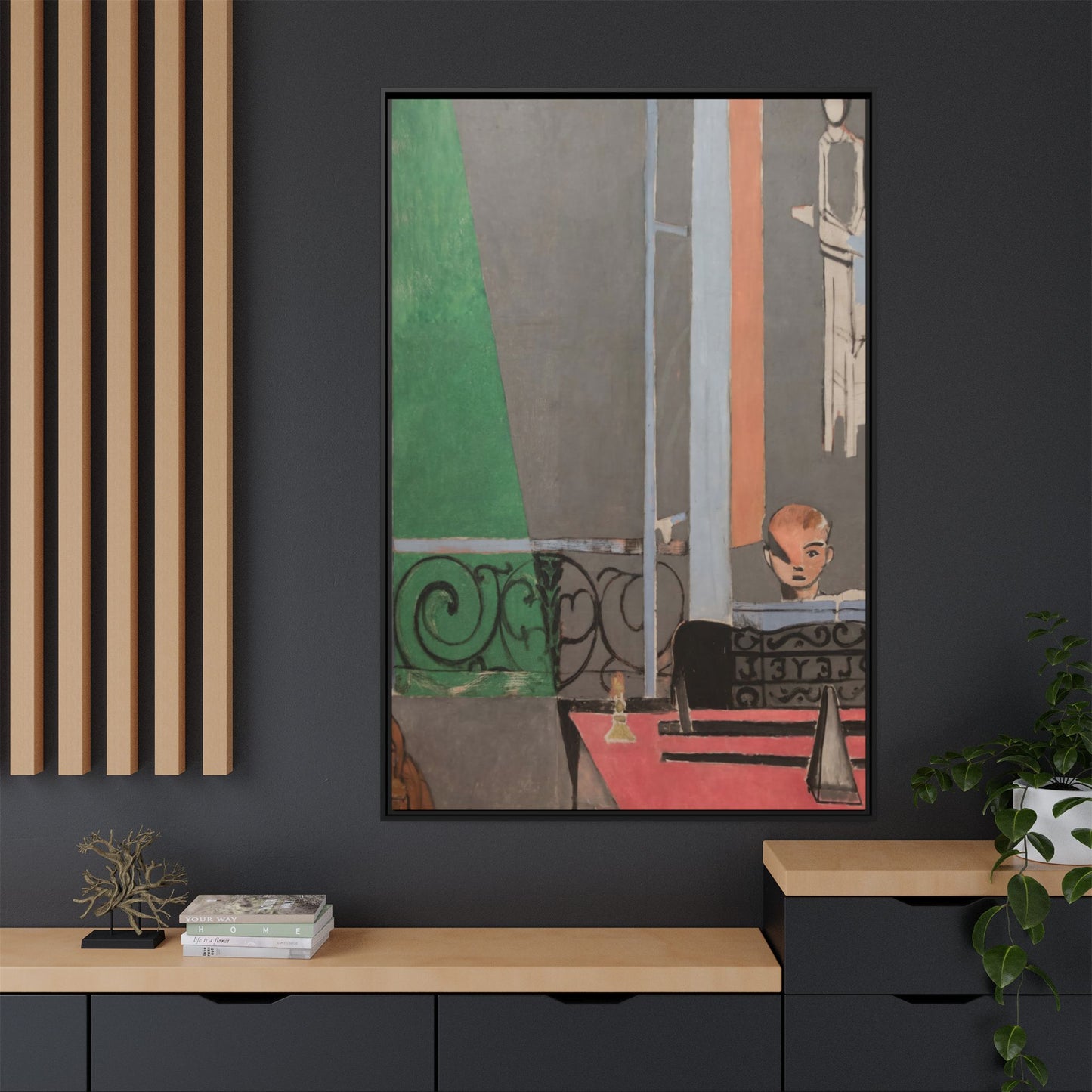 Matisse, Henri - Piano Lesson (1916) - Matte Canvas, Framed