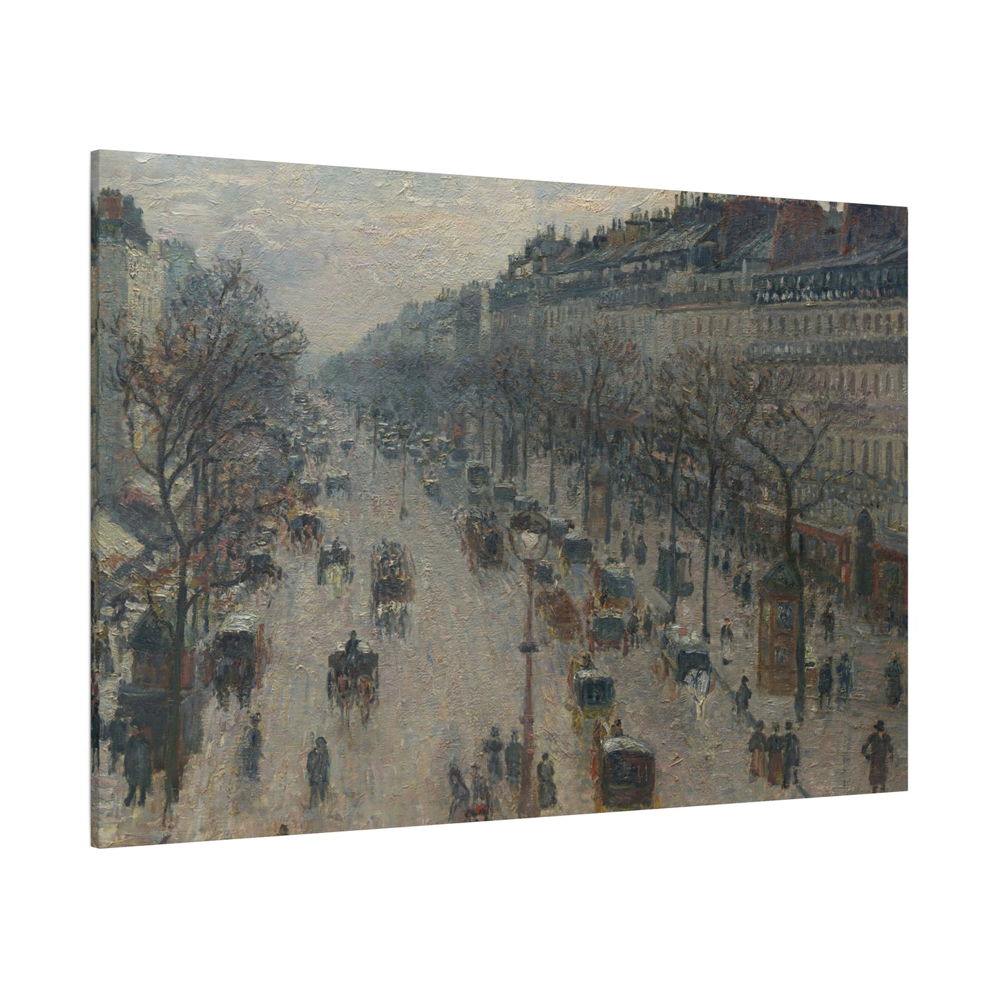 Pissarro, Camille - Boulevard Montmartre, Winter Morning (1897) - Canvas Block, unframed
