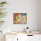 Matisse, Henri - The Joy of Life (1905) - Matte Canvas, Framed
