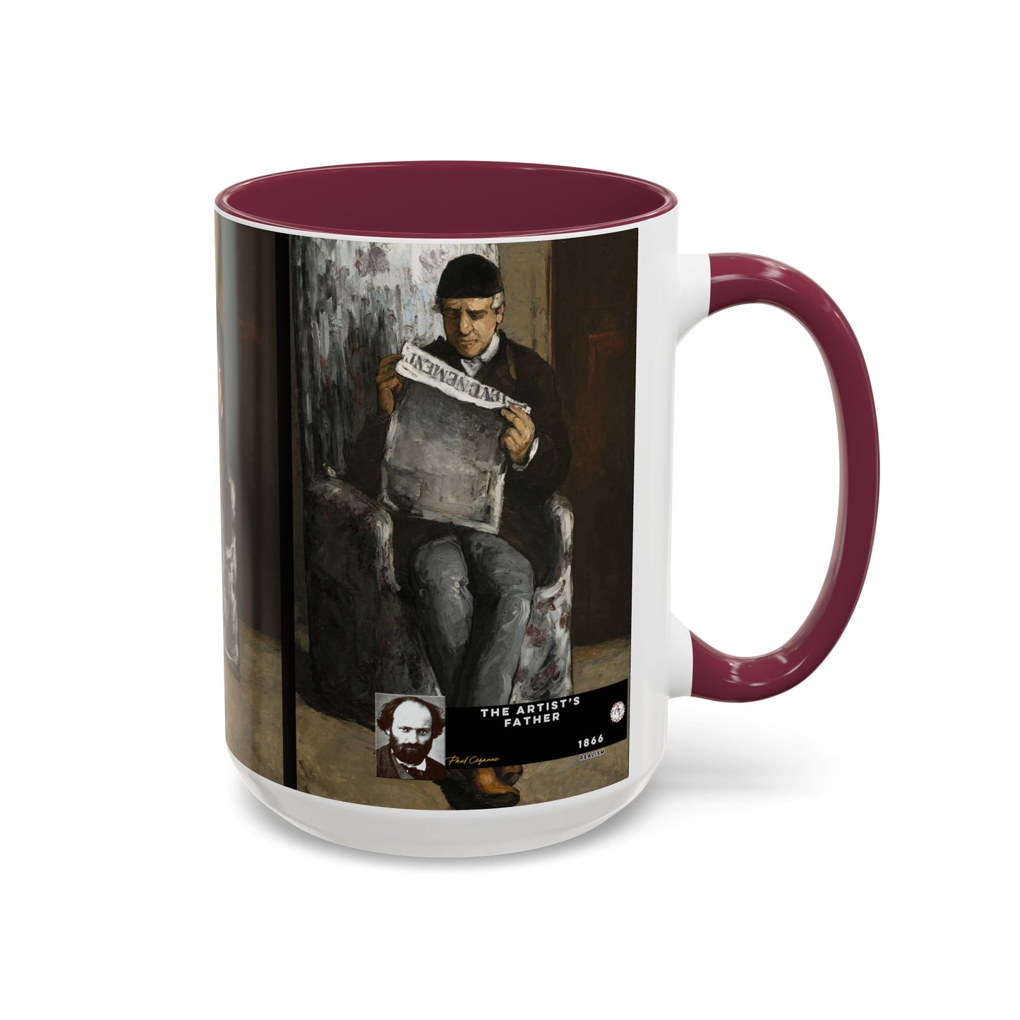 Cézanne, Paul - The Artist’s Father (1866) - Colorful Accent Mugs