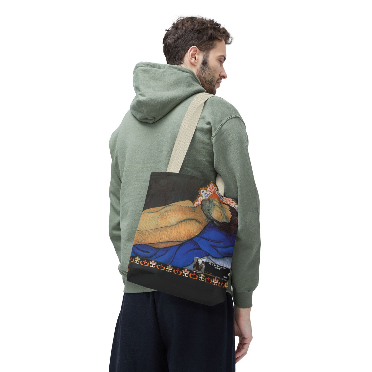Filiger, Charles - The Recumbent Christ (1895) - Tote Bag