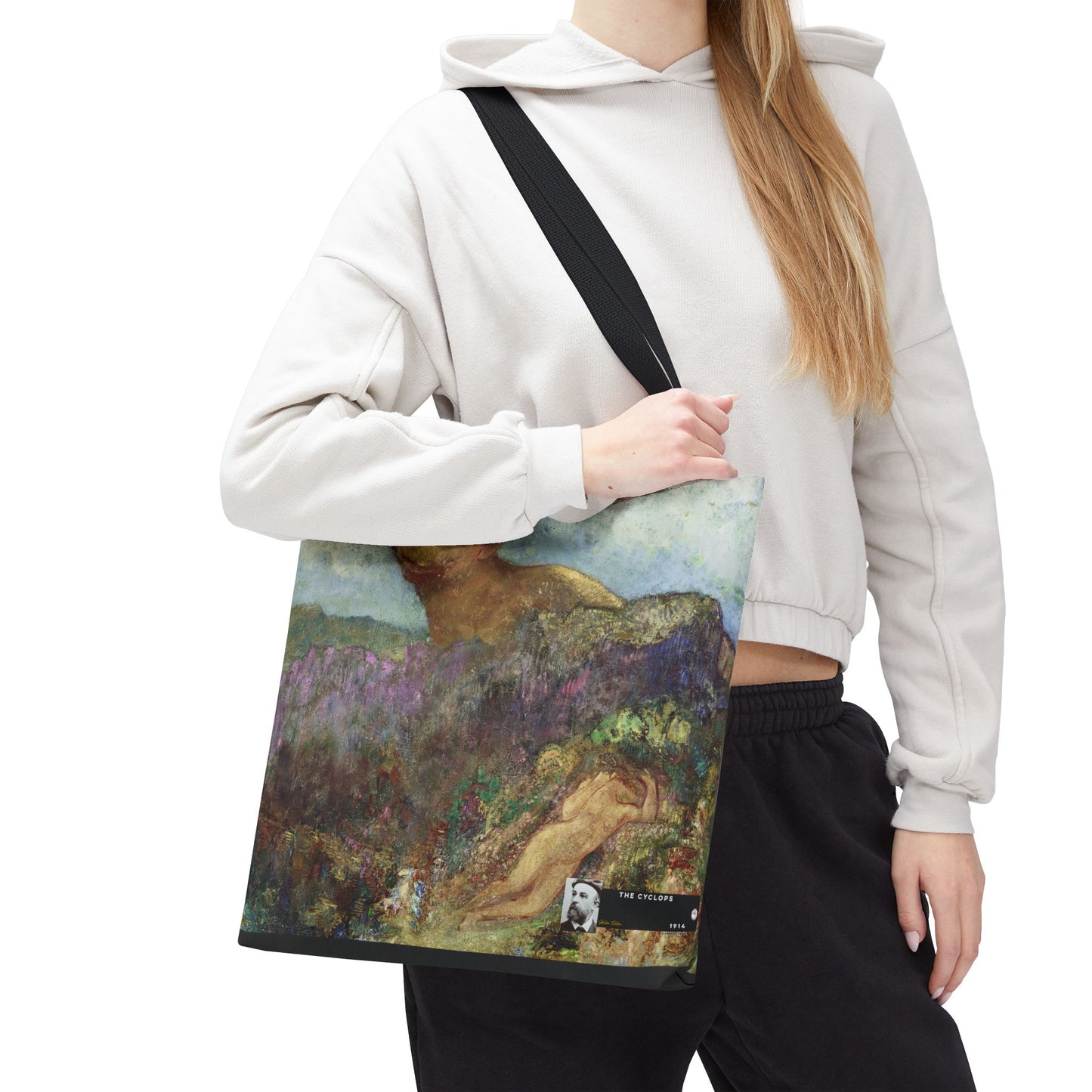 Redon, Odilon - The Cyclops (1914) - Tote Bag