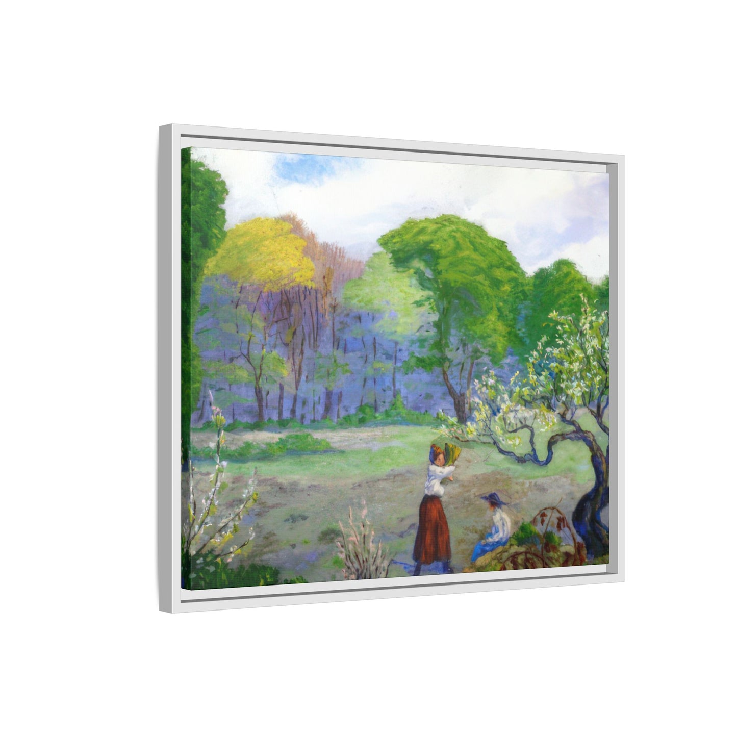 Ranson, Paul - Picking Flowers (1890) - Matte Canvas, Framed