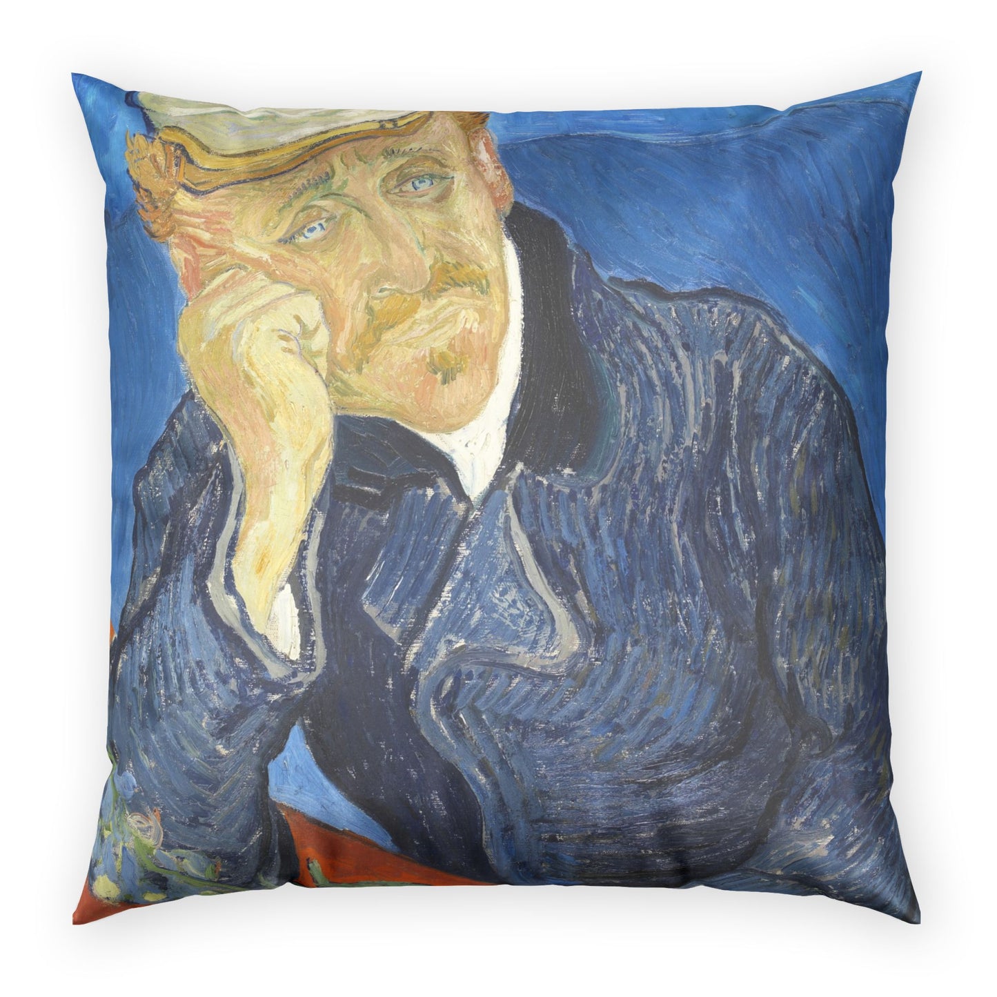 Van Gogh, Vincent - Portrait of Dr. Paul Gachet (1890) - Poly Velvet Pillow