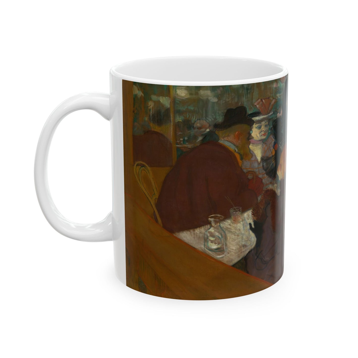 Toulouse-Lautrec, Henri - At the Moulin Rouge (1892) - Ceramic Mug