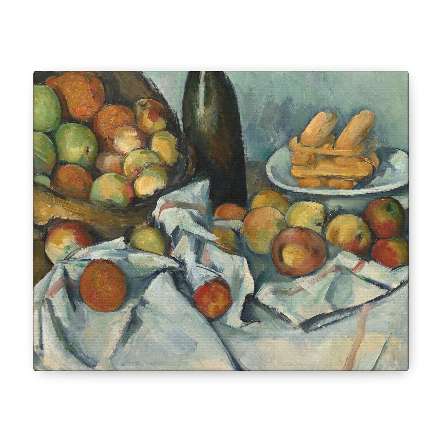 Cézanne, Paul - Basket of Apples (1893) - Canvas Block, unframed