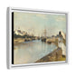 Morisot, Berthe - The Harbor at Lorient (1869) - Matte Canvas, Framed