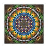 Emerald Arrows Mandala A - Canvas