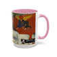 Gauguin, Paul - Vision of the Sermon (Jacob Wrestling with the Angel) (1888) - Colorful Accent Mugs