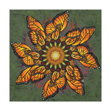 Monarch Butterfly Mandala A - Canvas