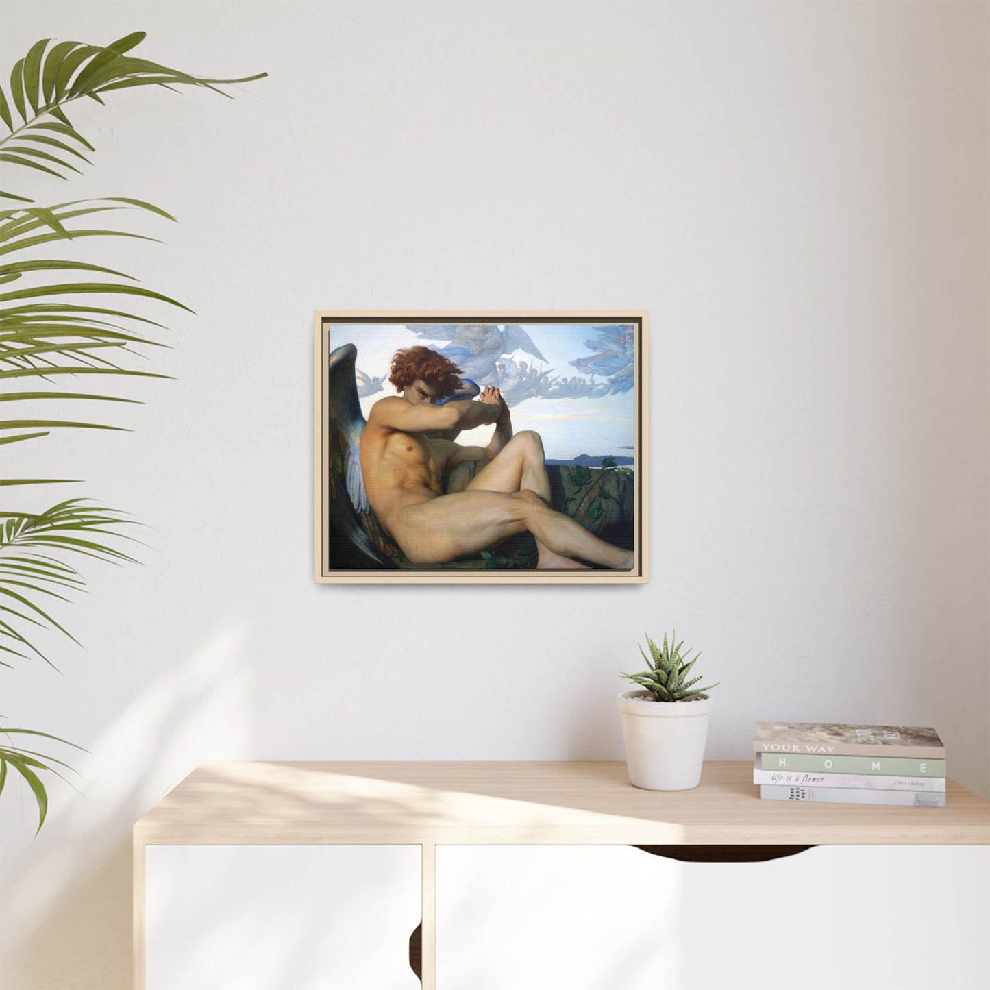 Cabanel, Alexandre - The Fallen Angel (1847) - Matte Canvas, Framed