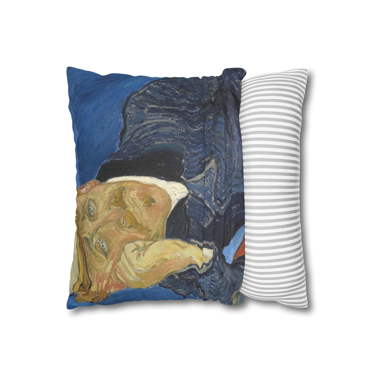 Van Gogh, Vincent - Portrait of Dr. Paul Gachet (1890) - Suede Square Pillowcase
