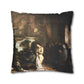 Courbet, Gustave - The Painter’s Studio (1855) - Suede Square Pillowcase