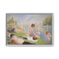 Seurat, Georges - Bathers at Asnières (1884) - Matte Canvas, Framed