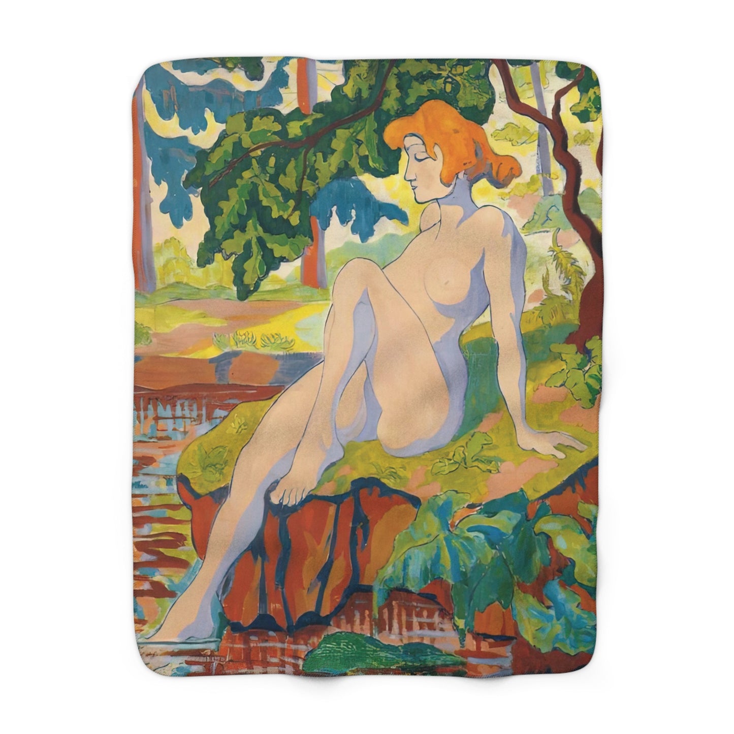 Ranson, Paul - Bather (1898) - Sherpa Fleece Blanket