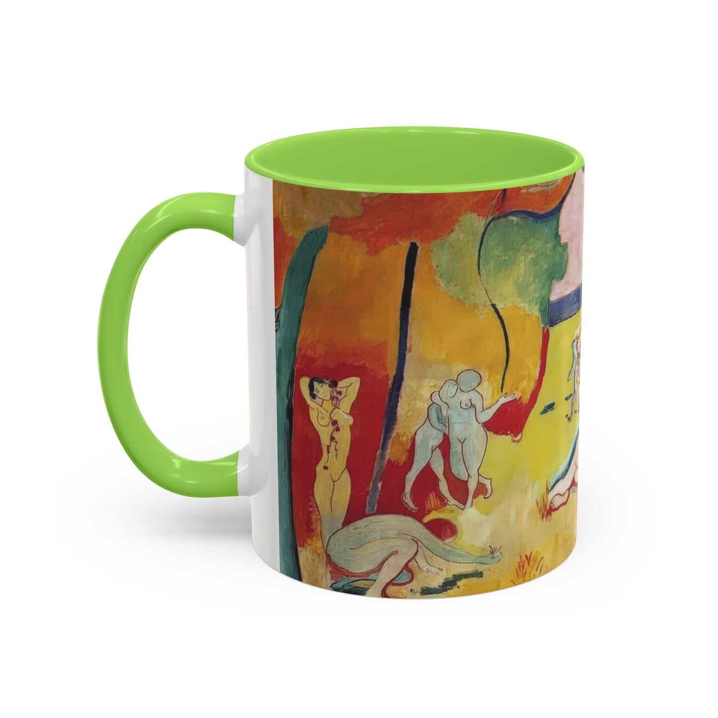 Matisse, Henri - The Joy of Life (1905) - Colorful Accent Mugs