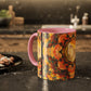 Filiger, Charles - Woman’s Head with Closed Eyes (1893) - Colorful Accent Mugs