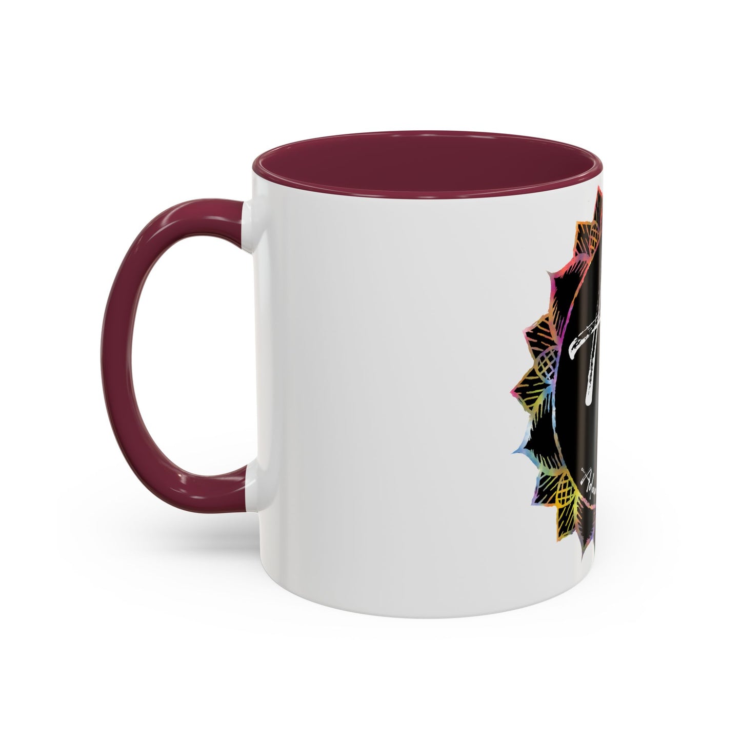 AdamPacio.com - Black Logo - Colorful Accent Mugs
