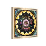 Obsidian Grandmothers Mandala - Framed Canvas
