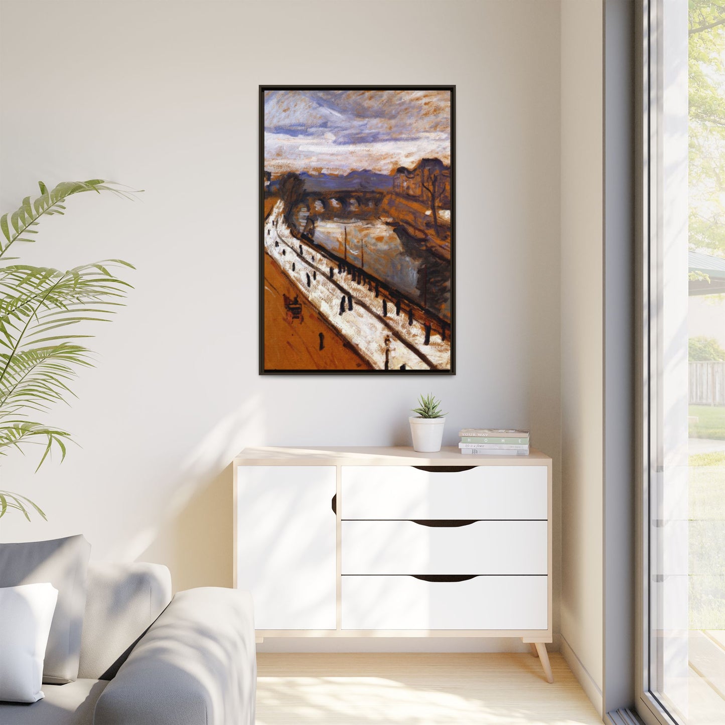 Marquet, Albert - Quai des Grands-Augustins (1905) - Matte Canvas, Framed