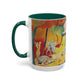 Matisse, Henri - The Joy of Life (1905) - Colorful Accent Mugs