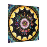 Obsidian Grandmothers Mandala A - Canvas