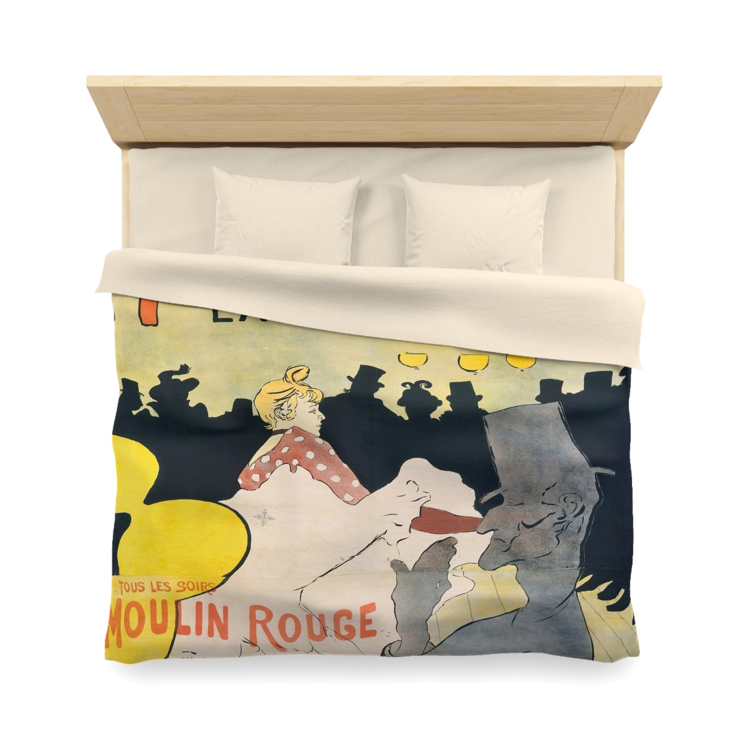 Toulouse-Lautrec, Henri - Moulin Rouge - La Goulue (1891) - Microfiber Duvet Cover