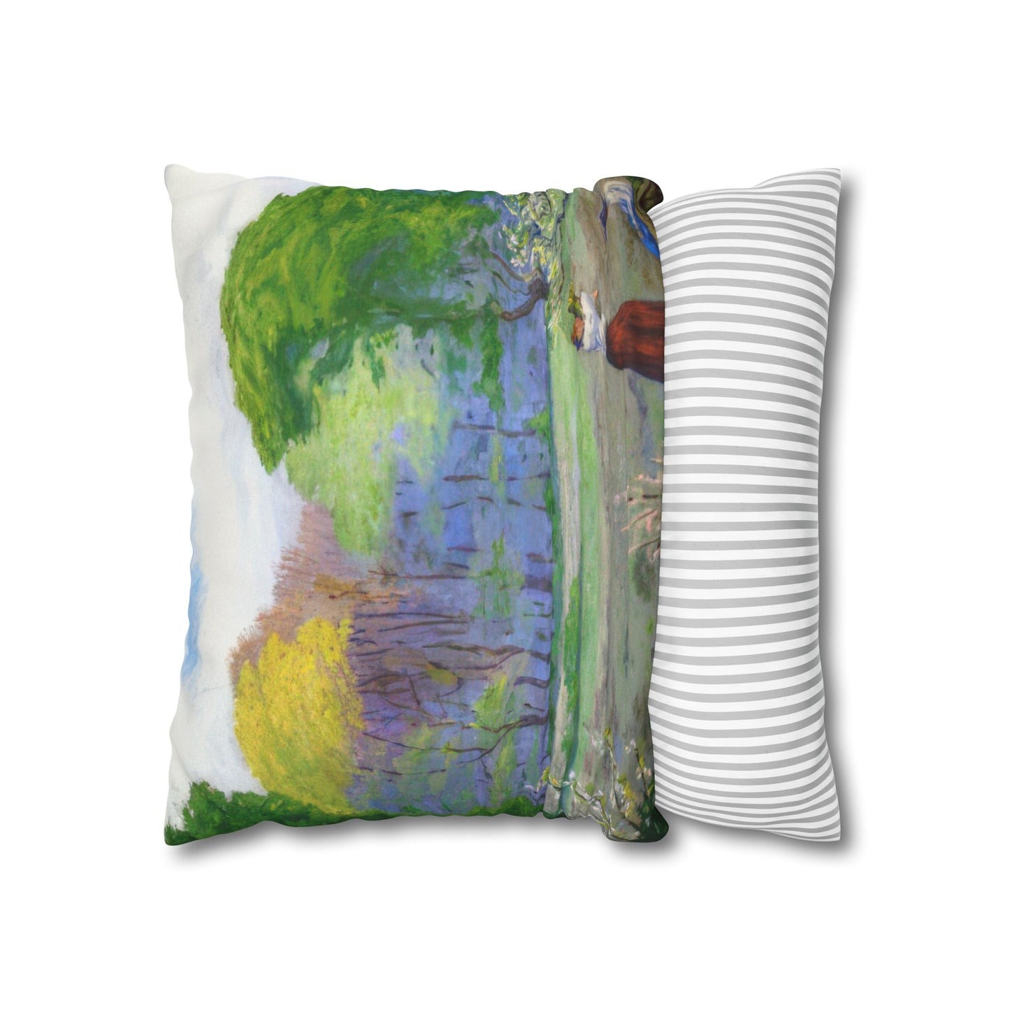 Ranson, Paul - Picking Flowers (1890) - Suede Square Pillowcase