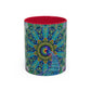 Pacio, Adam - Melek Taus Mandala - Colorful Accent Mugs