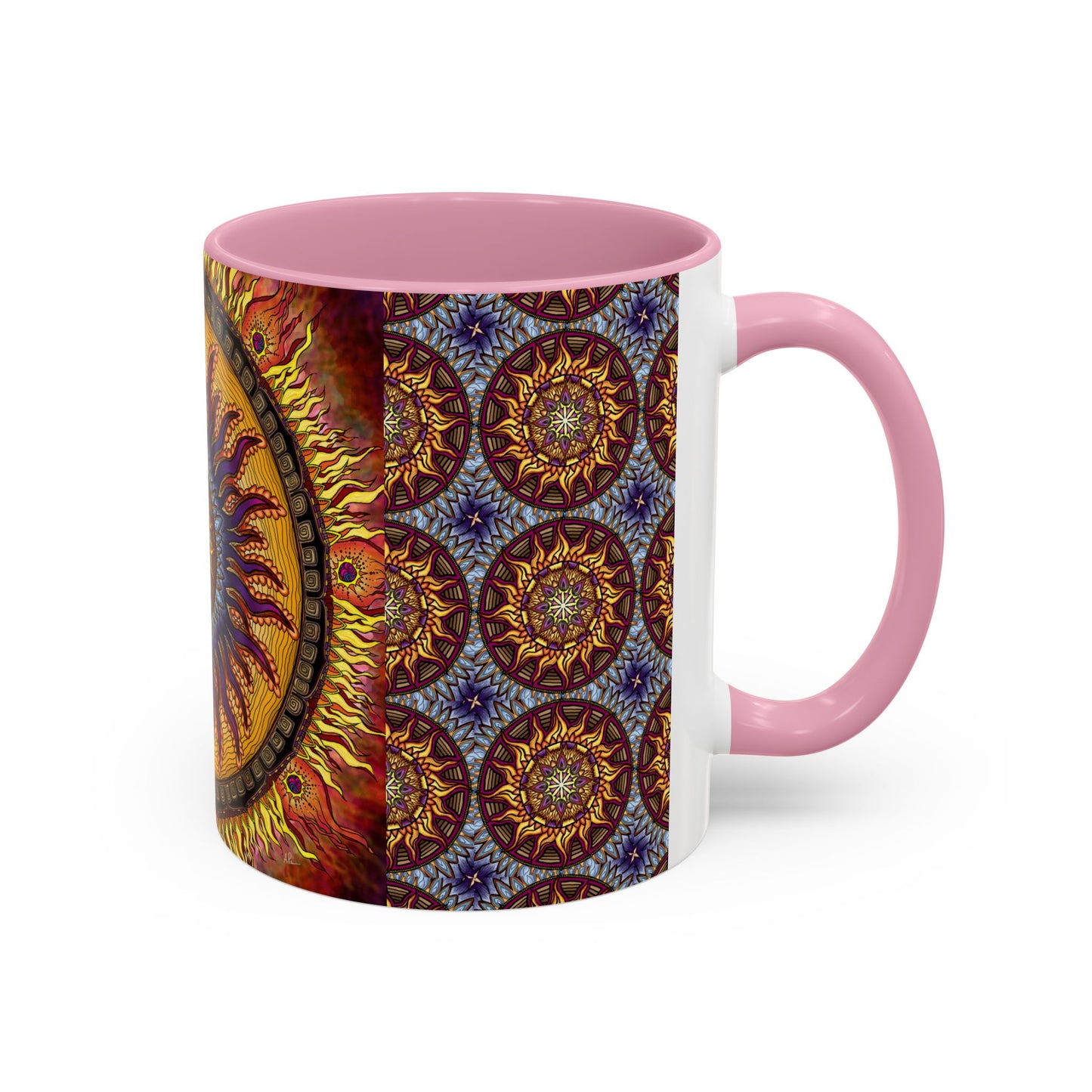 Pacio, Adam - Solar Disc Mandala - Colorful Accent Mugs