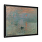 Monet, Claude - Impression, Sunrise (1872) - Matte Canvas, Framed