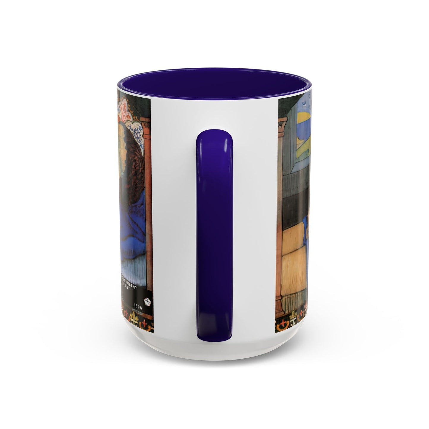 Filiger, Charles - The Recumbent Christ (1895) - Colorful Accent Mugs