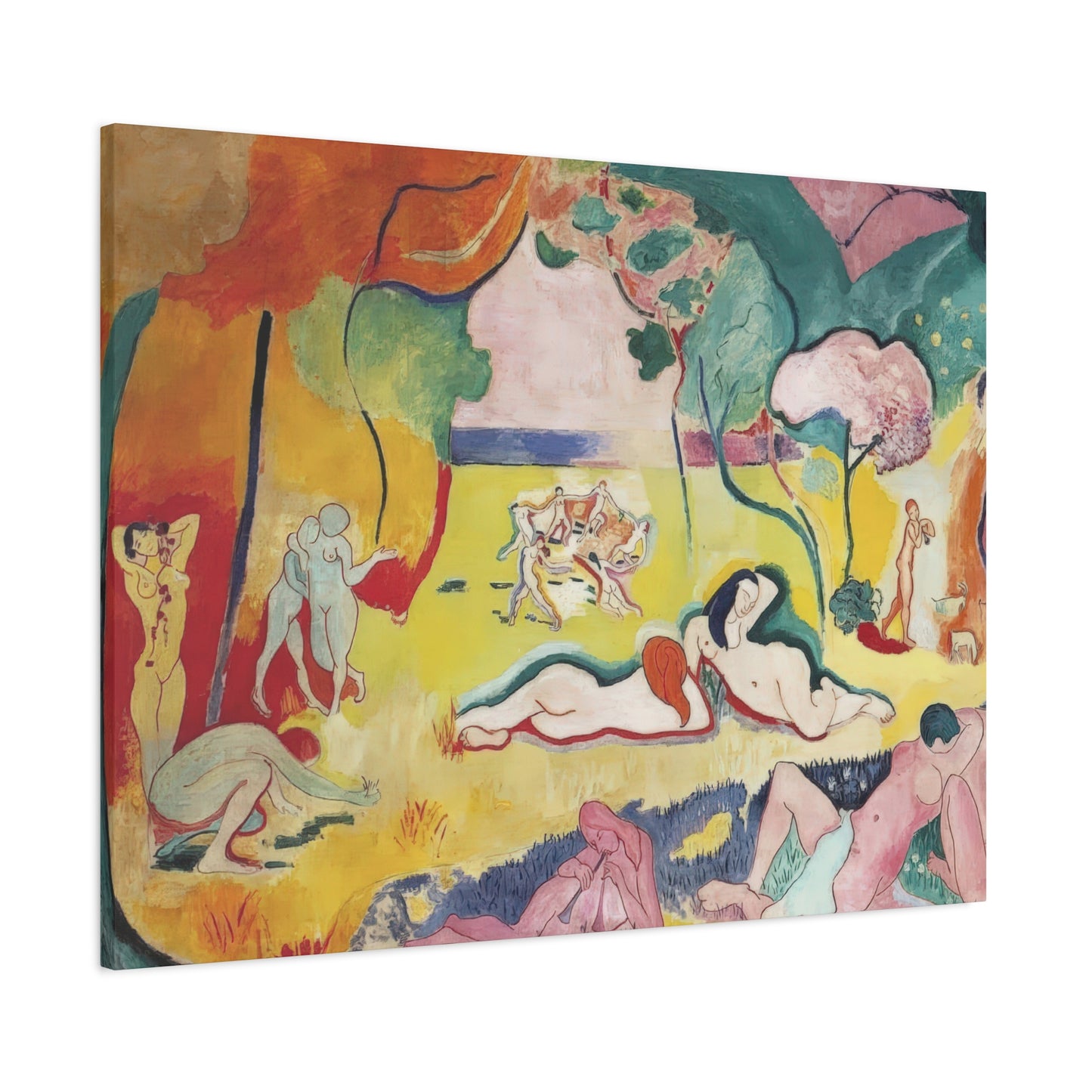Matisse, Henri - The Joy of Life (1905) - Canvas Block, unframed