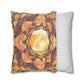 Filiger, Charles - Woman’s Head with Closed Eyes (1893) - Suede Square Pillowcase