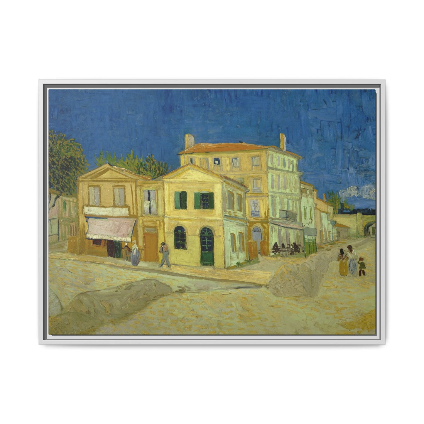 Van Gogh, Vincent - The Yellow House (1888) - Matte Canvas, Framed
