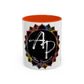 AdamPacio.com - Black Logo - Colorful Accent Mugs