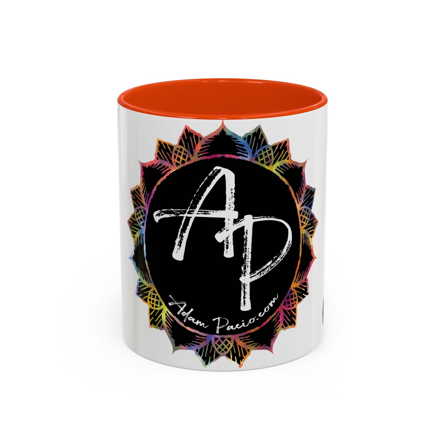 AdamPacio.com - Black Logo - Colorful Accent Mugs
