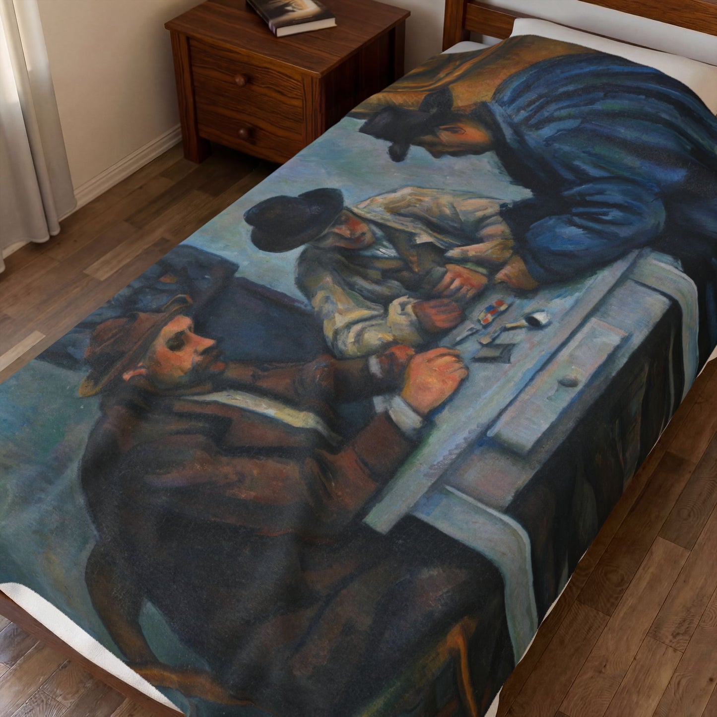 Cézanne, Paul - The Card Players (1892) - Velveteen Plush Blanket