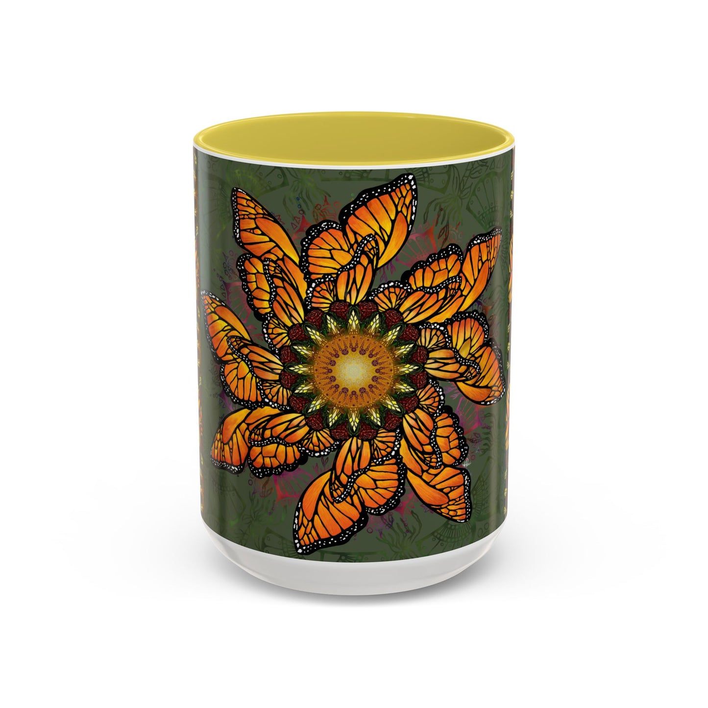 Pacio, Adam - Monarch Butterfly Mandala - Colorful Accent Mugs