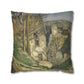Cézanne, Paul - The House of the Hanged Man, Auvers-sur-Oise (1874) - Suede Square Pillowcase