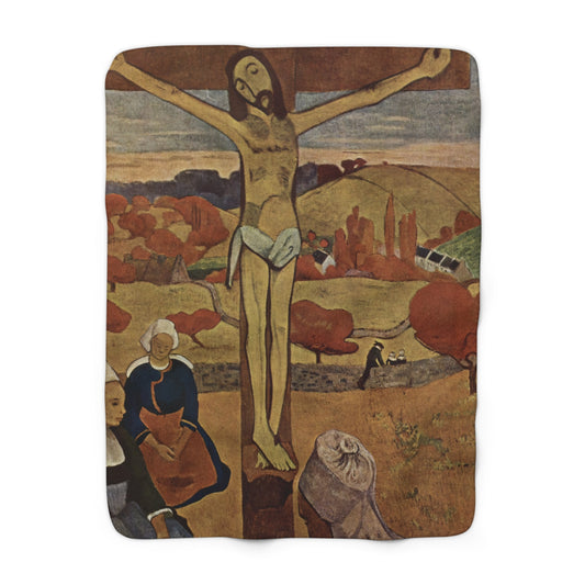 Gauguin, Paul - The Yellow Christ (1889) - Sherpa Fleece Blanket