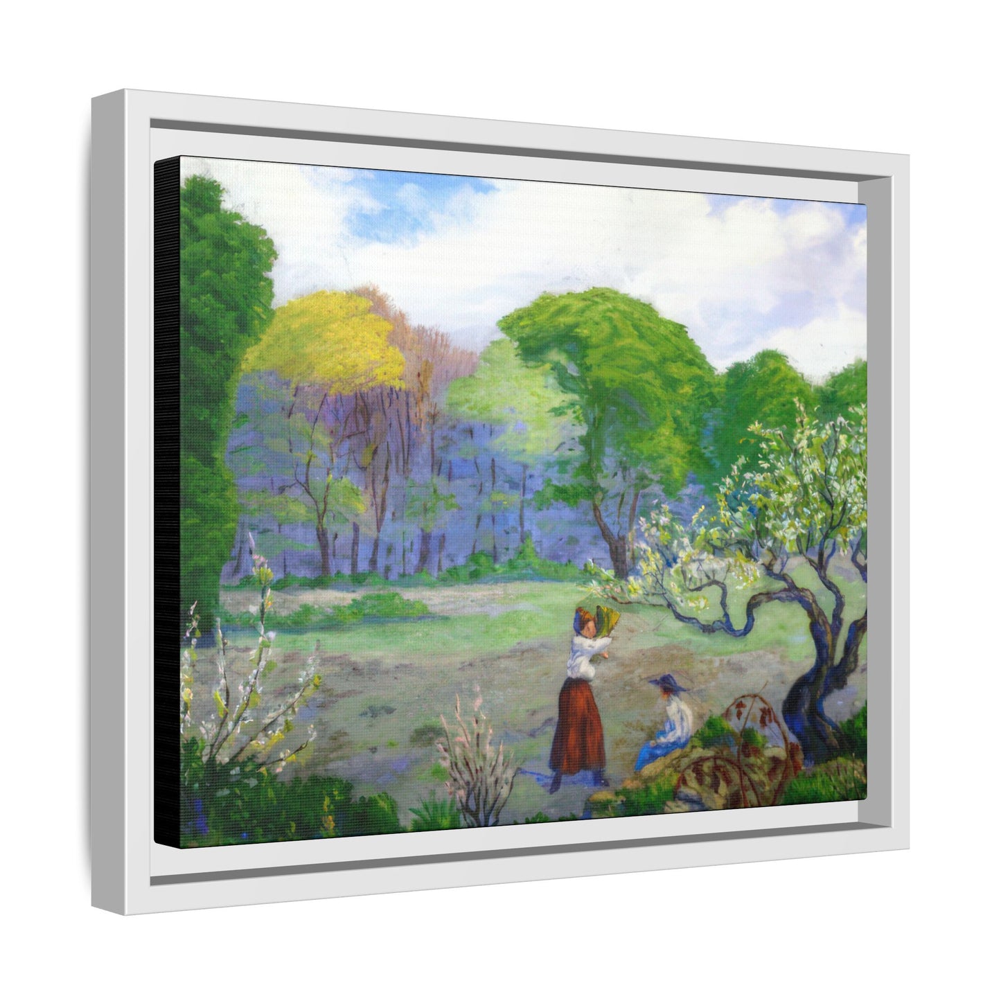 Ranson, Paul - Picking Flowers (1890) - Matte Canvas, Framed