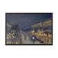 Pissarro, Camille - The Boulevard Montmartre At Night (1897) - Matte Canvas, Framed