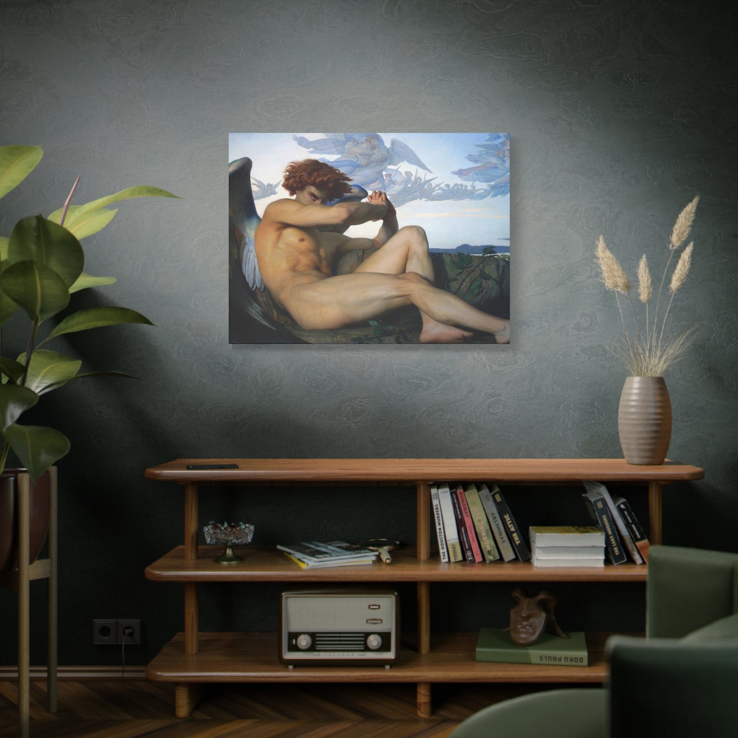 Cabanel, Alexandre - The Fallen Angel (1847) - Canvas Block, unframed