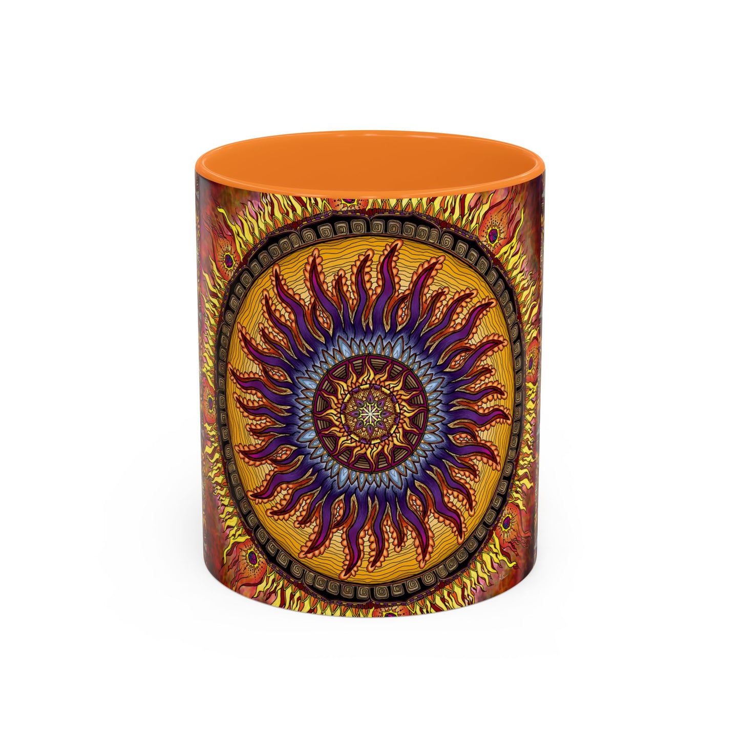 Pacio, Adam - Solar Disc Mandala - Colorful Accent Mugs