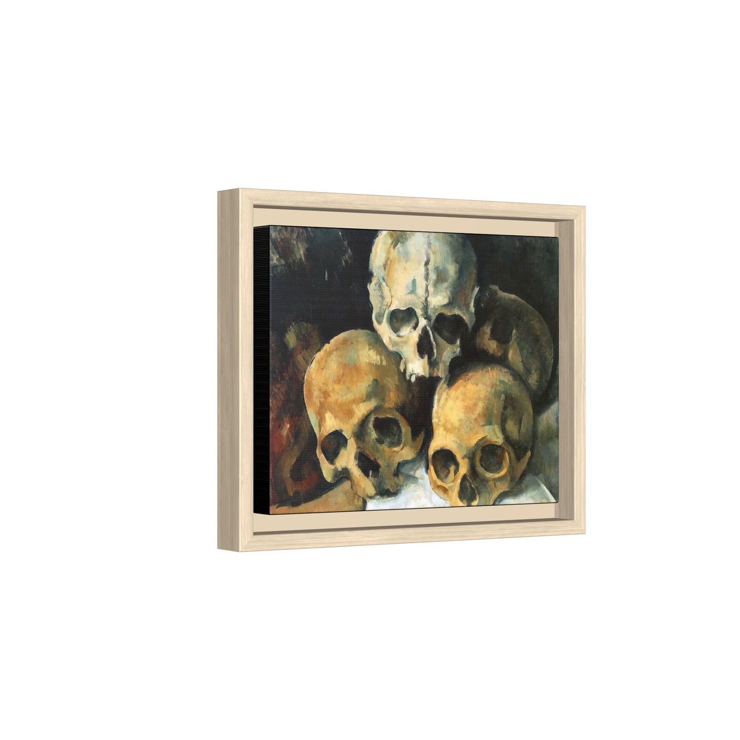 Cézanne, Paul - Pyramid of Skulls (1901) - Matte Canvas, Framed
