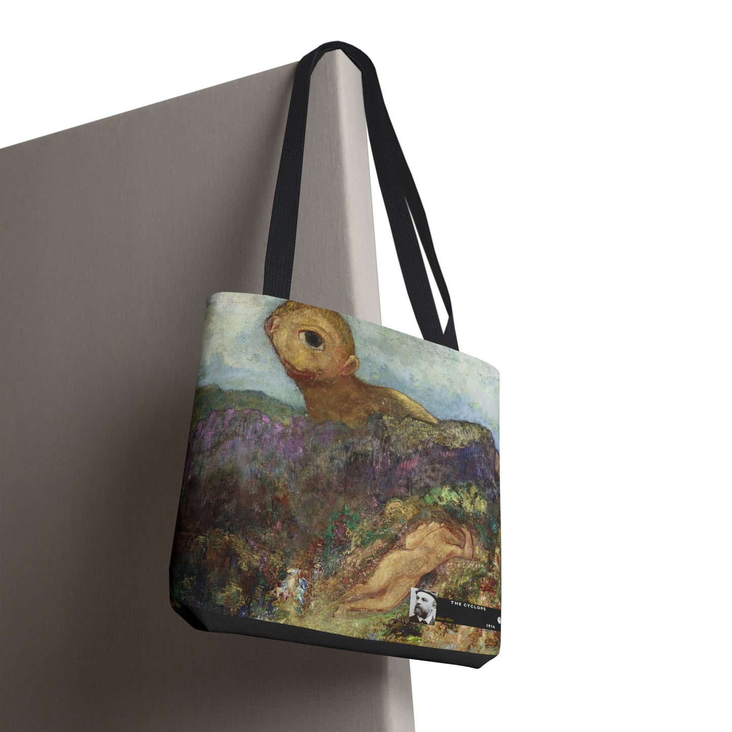 Redon, Odilon - The Cyclops (1914) - Tote Bag