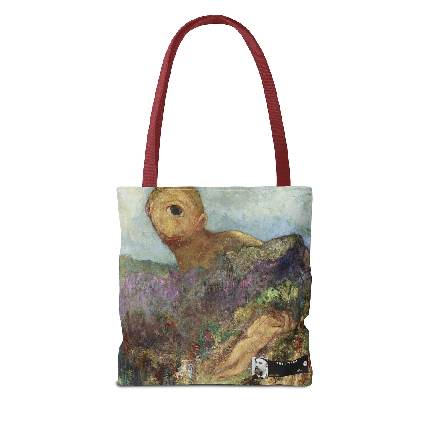 Redon, Odilon - The Cyclops (1914) - Tote Bag